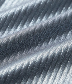 Legging de yoga en maille côtelée taille haute croisée avec imprimé métallisé et poches