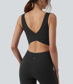 Combinaison d'entraînement Halara UltraSculpt™ gainante évasée avec coussinets fixes et poches - Édition Easy Peasy