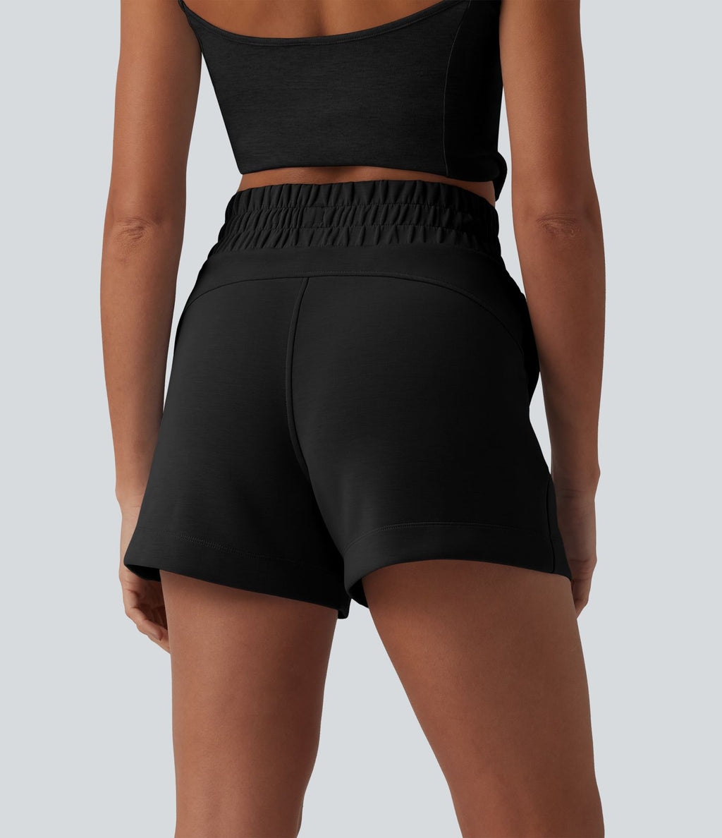 Short casual SpacerTek™ 10 cm taille haute avec cordon de serrage et poches