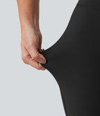 Legging de yoga Halara UltraSculpt™ côtelé, taille haute, évasé croisé, à poches