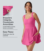 Robe-short mini SoftlyZero™ Plush à encolure cœur avec coussinets amovibles, poches et bonnets B à E, accès facile Easy Peasy