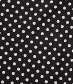 Robe mini casual à pois col rond sans manches ourlet à volants superposés