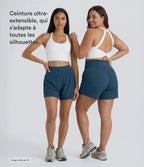 Short de yoga 2-en-1 SoftlyZero™ Airy taille haute gainant effet frais InstantCool 12,5 cm avec poches