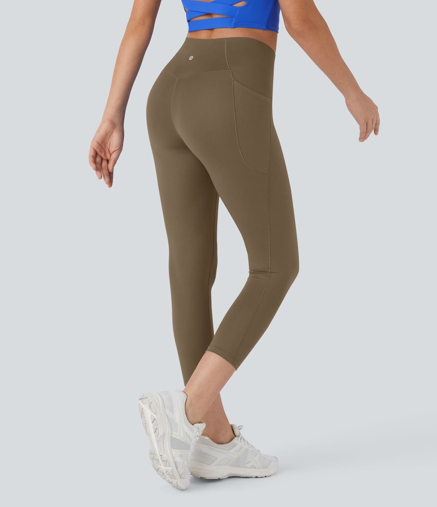 Softlyzero™ Legging Capri Unis Poches Croisées - UPF50+
