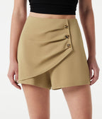 Short tailleur taille haute 7,5 cm avec poches
