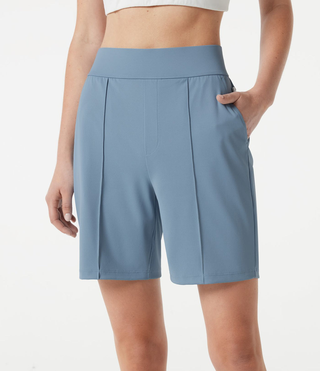 Short de golf taille haute à séchage rapide avec poches 17,5 cm - Golf Tee - UPF40+