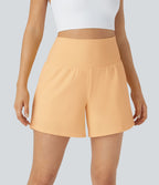 Short yoga 2-en-1 SoftlyZero™ Airy effet frais InstantCool taille très haute 12,5 cm avec poches, longueur allongée
