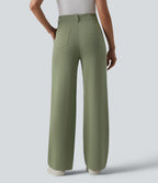 Halara Flex™ Pantalon tailleur droit taille haute avec poches