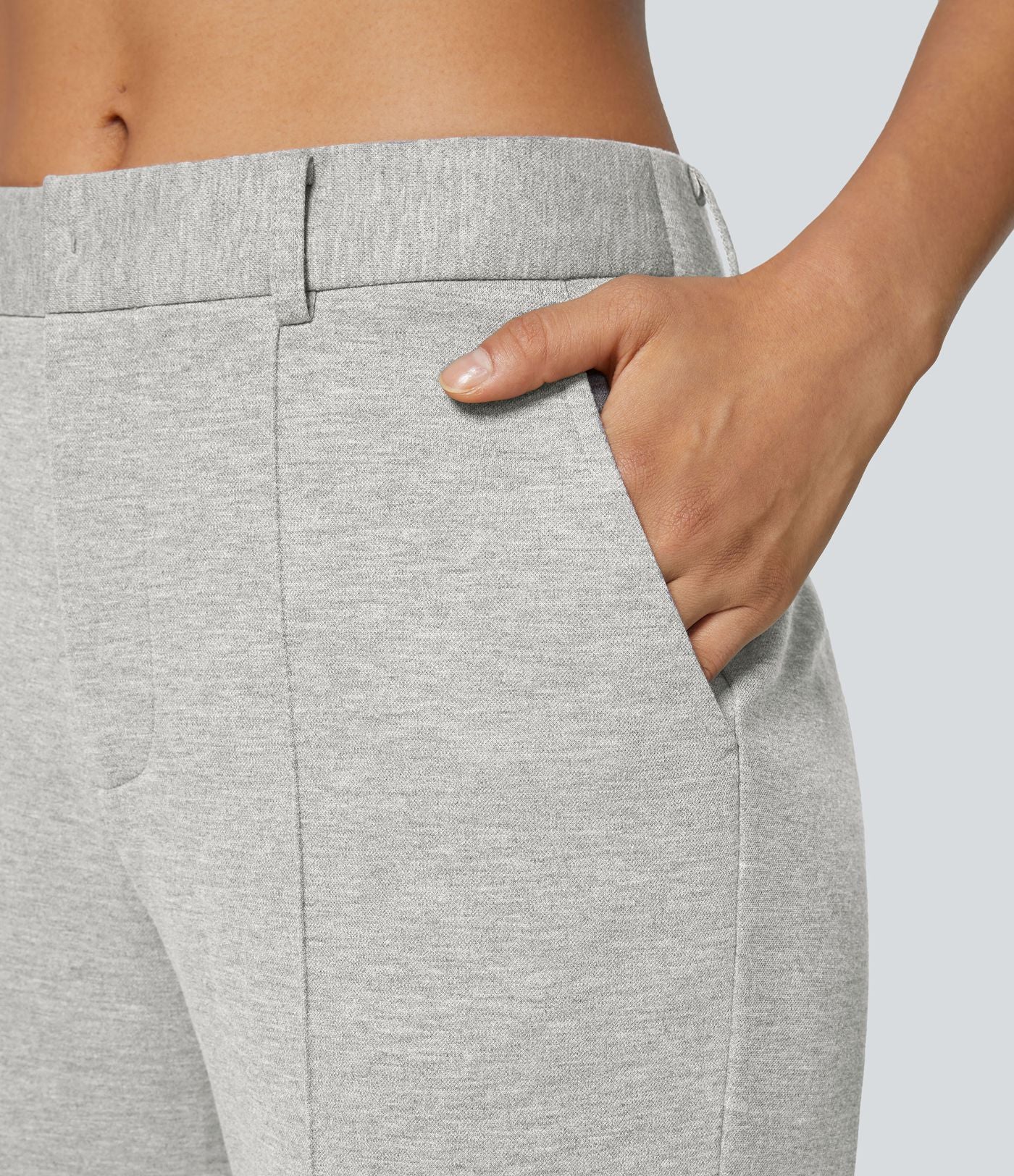 Pantalon de travail coupe droite zippé taille haute Halara Flex™ avec poches