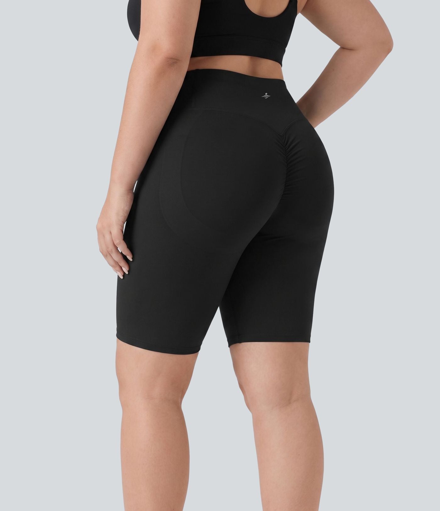 Short cycliste d’entraînement 23cm grande taille Halara UltraSculpt™ taille haute gainant effet liftant fessiers avec poches