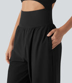 Combinaison yoga Breezeful™ dos nu à découpes séchage rapide avec poches latérales - Édition Easy Peasy