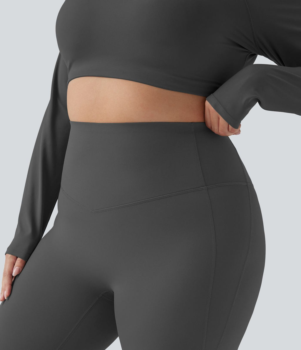 Pantalon yoga évasé gainant sculptant grande taille taille haute Halara UltraSculpt™