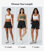 Short yoga 2-en-1 SoftlyZero™ Airy effet frais InstantCool taille très haute 12,5 cm avec poches, longueur allongée