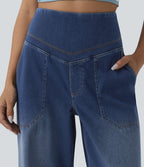 Halara Flex™ Jean large décontracté ventre plat taille haute avec poches