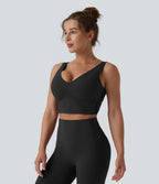Brassière de sport d'entraînement Halara UltraSculpt™ maintien moyen col V push-up - Bonnets E-G