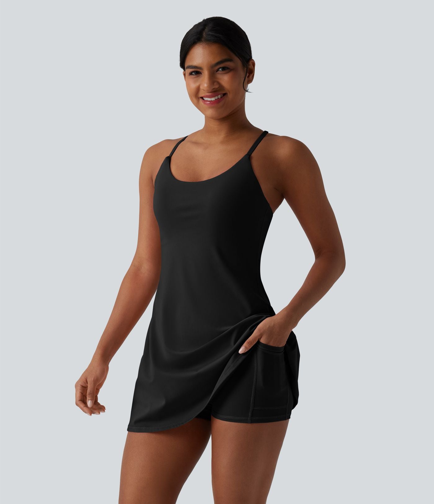 Robe sport SoftlyZero™ Plush ventre plat avec poches – Édition Easy Peasy