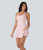 Softlyzero™ Airy Robe Sport Torsadée Dos Nu Édition Easy Peasy