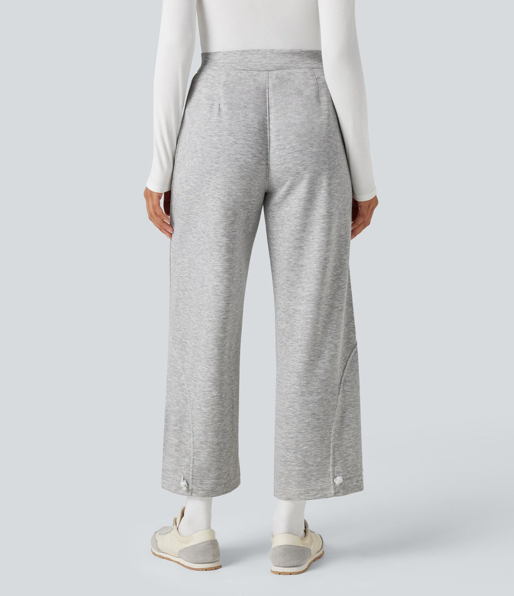 Pantalon jogging taille haute avec poches
