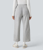 Pantalon jogging taille haute avec poches