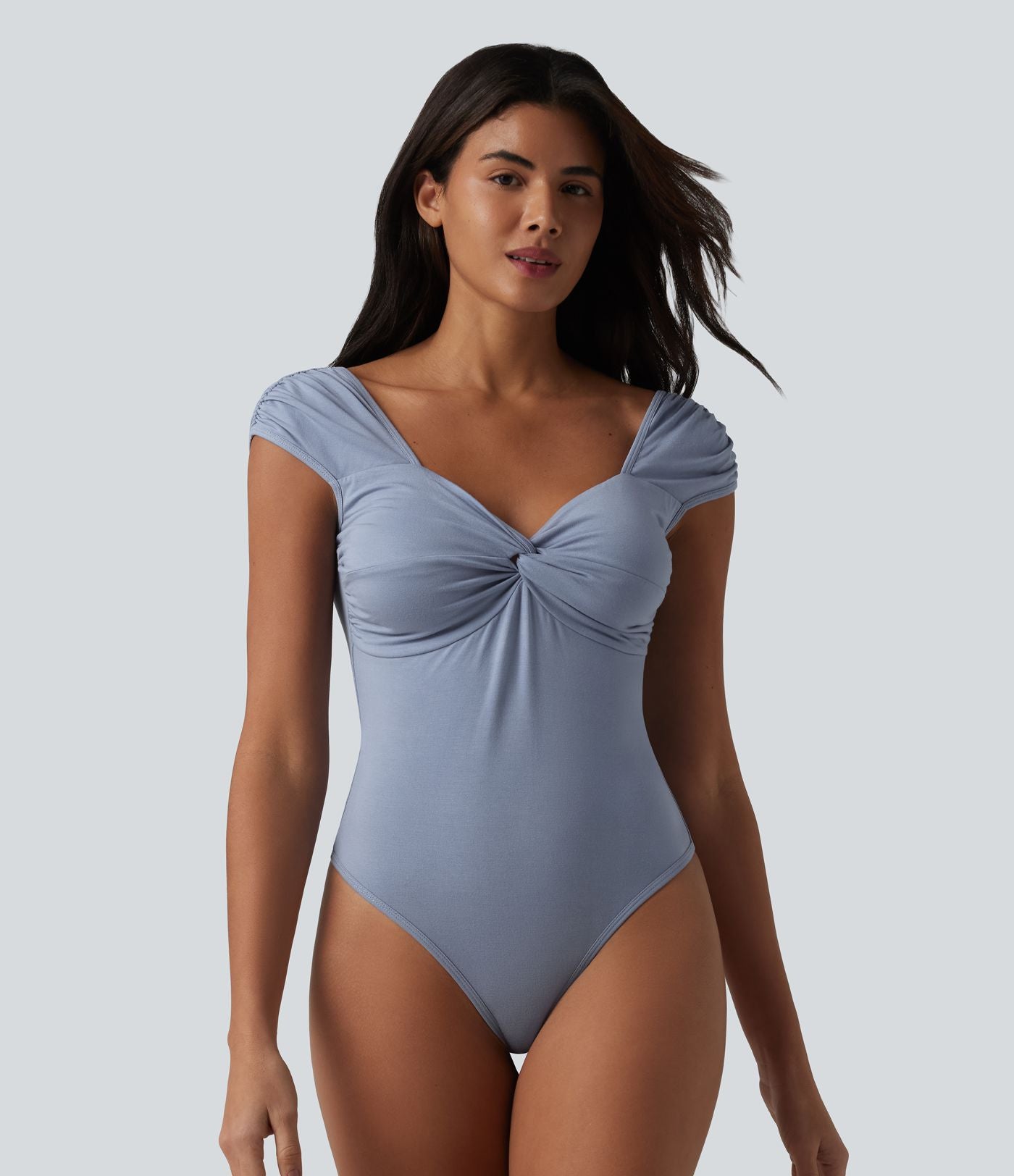 Body casual à manches courtes