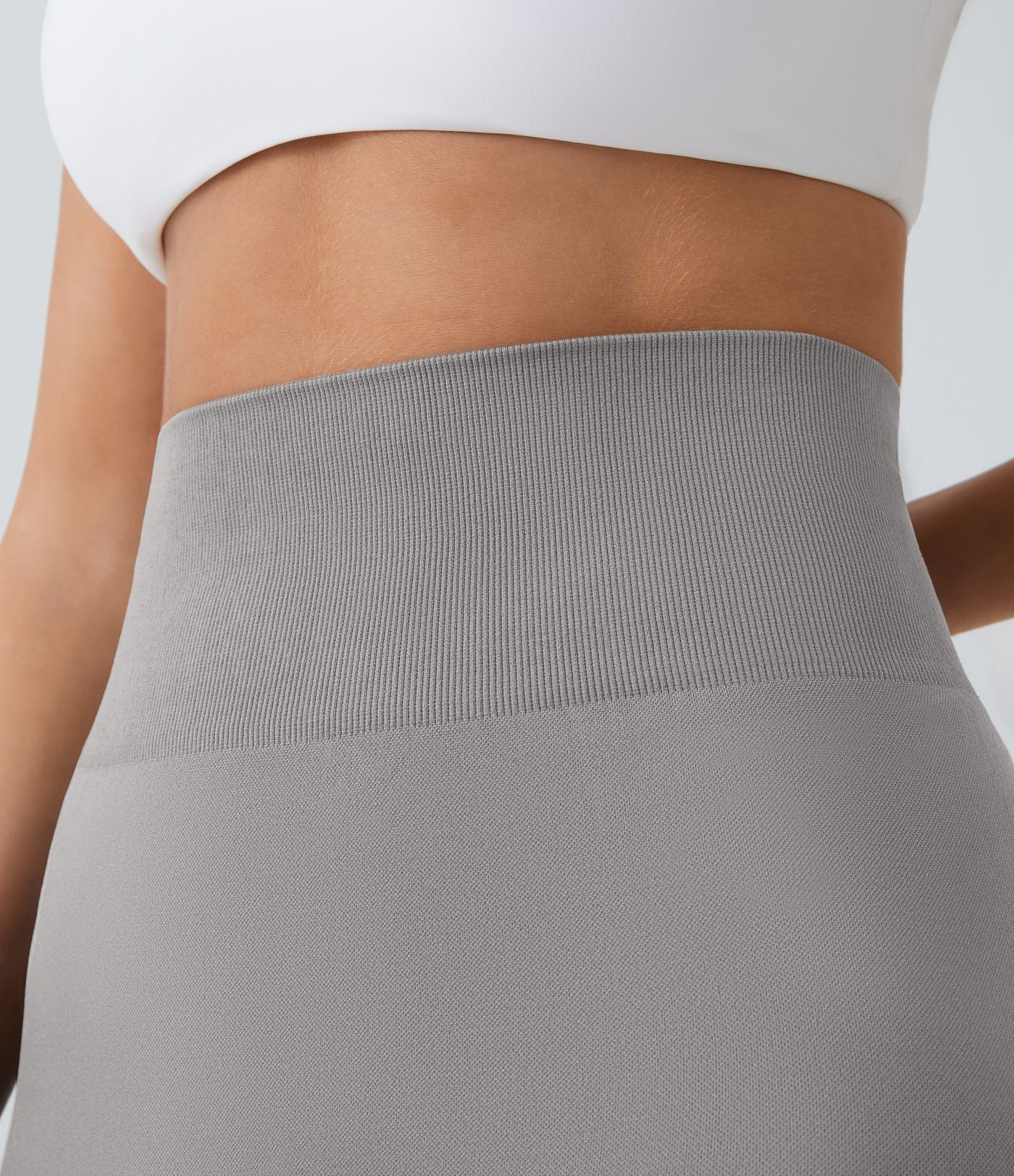 Legging taille haute froncé uni sans couture OneForm Seamless Flow
