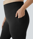Legging Capri Training Taille Haute Poches Latérales Sculptante Grande Taille