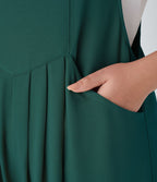 Salopette Casual Grande Taille en Gaufré avec Bretelles Ajustables Boutons et Poches Multiples