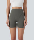Short cycliste d'entraînement taille haute avec poches latérales 12,5 cm
