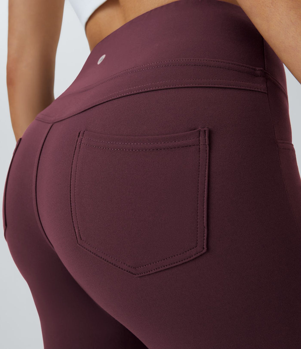 Legging yoga évasé taille haute DayStretch avec poches