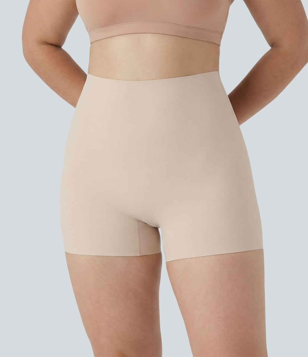 Short boyleg grande taille taille haute, très extensible et lisse, pour la détente