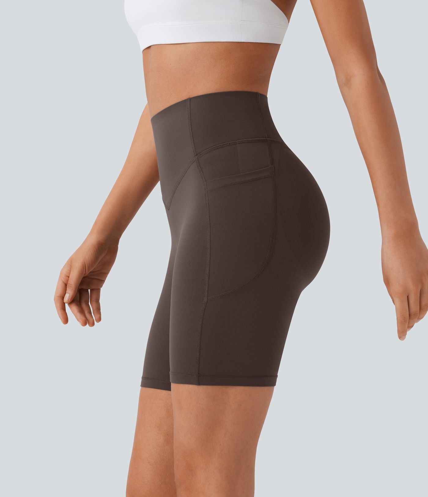 Legging de yoga gainant taille haute chiné à séchage rapide avec poches Halara UltraSculpt™