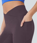 Softlyzero™ Legging Capri Unis Poches Croisées - UPF50+