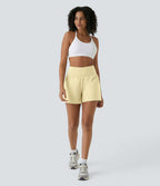 Short yoga 2-en-1 SoftlyZero™ Airy effet frais InstantCool taille très haute 12,5 cm avec poches, longueur allongée