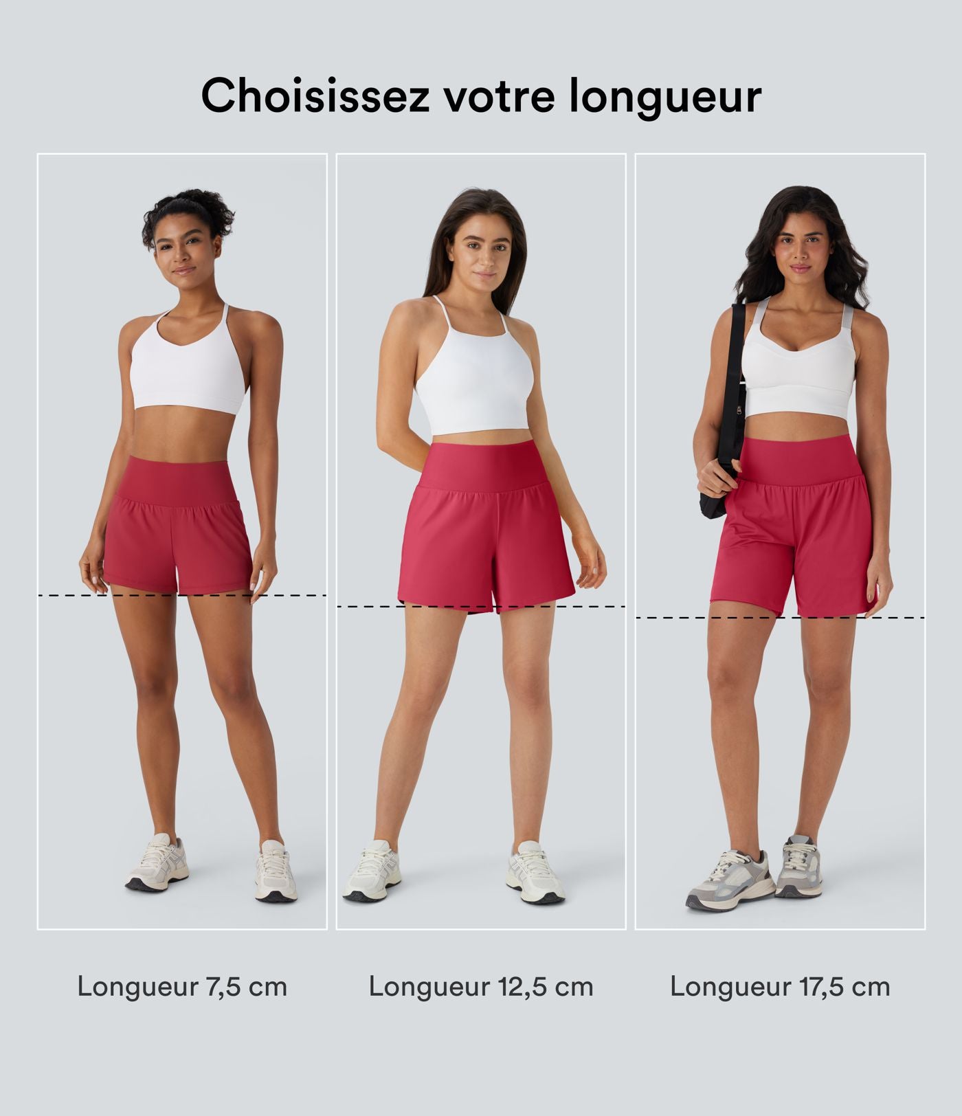 Short de yoga SoftlyZero™ Airy 2-en-1 taille très haute avec poches et effet frais InstantCool 17,5 cm