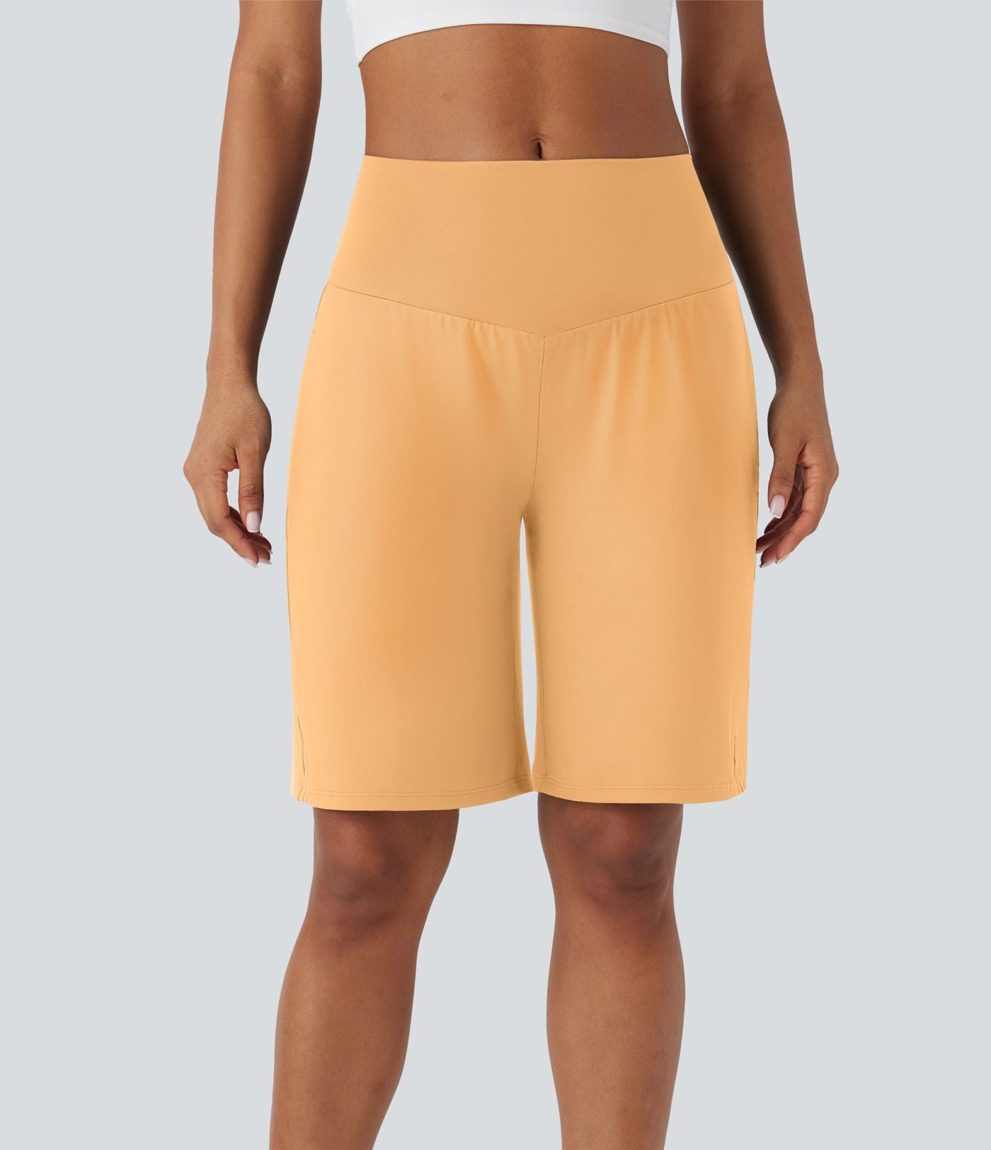 Bermuda SoftlyZero™ Airy de yoga taille haute avec poches multiples et effet frais InstantCool