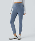 Halara Flex™ Jegging Casual Taille Haute Tricot Extensible Poche Latérale Arrière