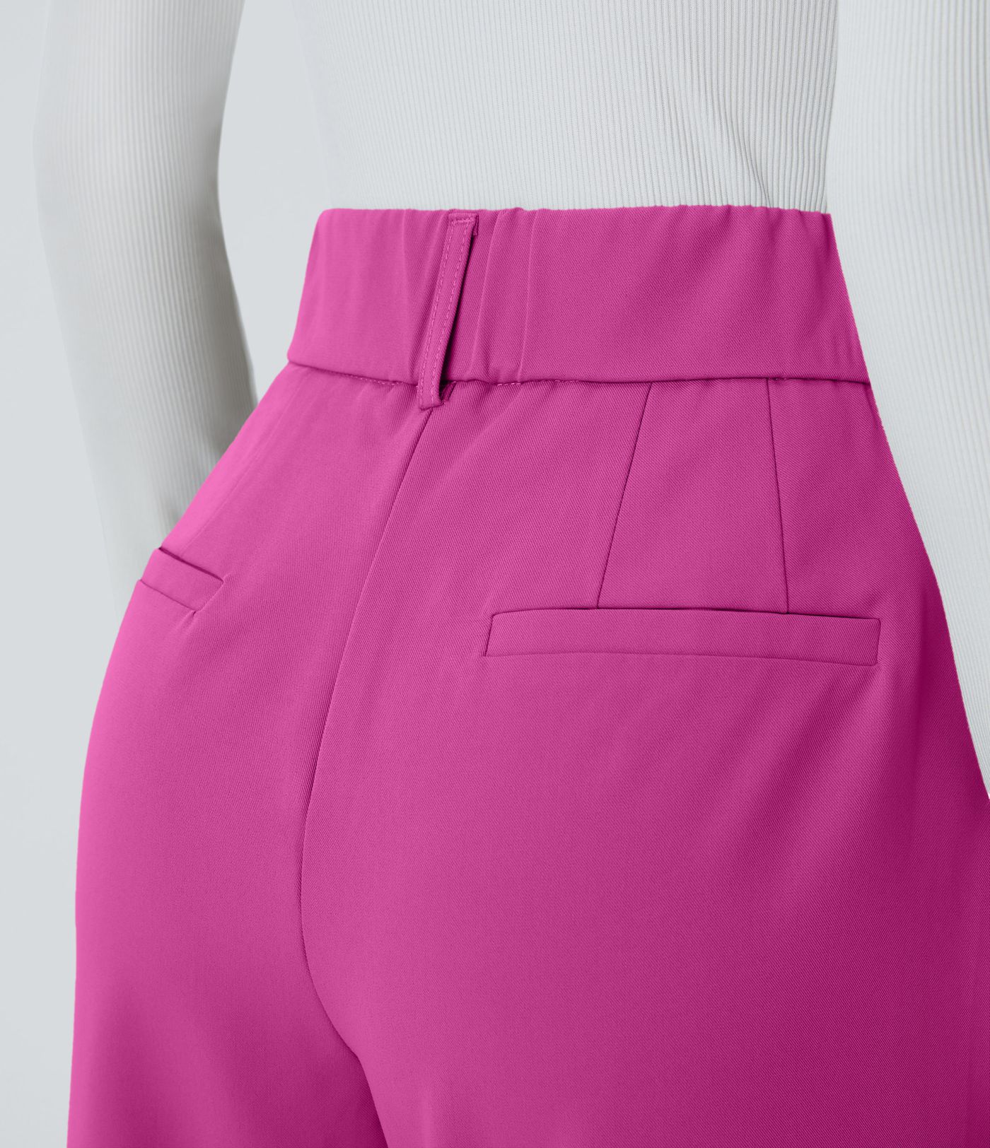 Pantalon tailleur Halara Flex™ fuselé uni, taille haute, avec poches