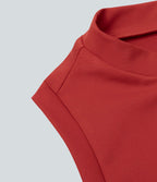 Robe de Tennis Mini Sport 2 Pièces avec Fermeture Éclair Dos Nageur et Poches Latérales Fendues