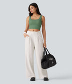 OneForm Débardeur casual sans couture col rond échancré dos en U avec soutien-gorge intégré