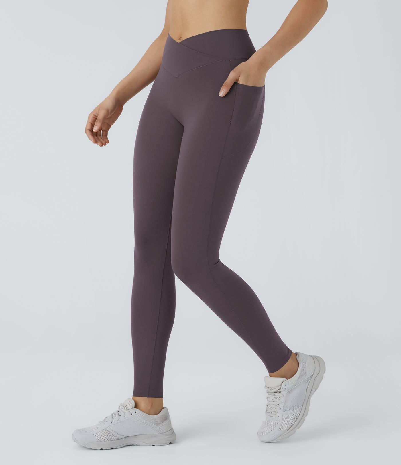 Patitoff™ 2.0 Legging Yoga Résistant Poils d'Animaux Taille Haute Croisée Poches Latérales