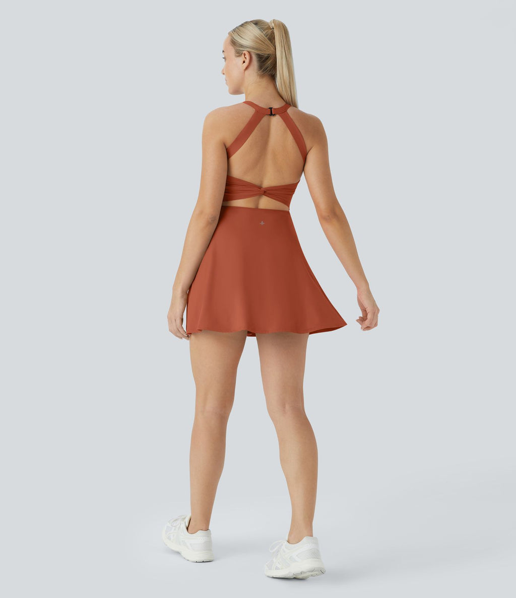 Softlyzero™ Airy Robe Sport Torsadée Dos Nu Édition Easy Peasy