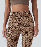 Legging d'entraînement taille haute gainant effet push-up imprimé léopard Halara UltraSculpt™ avec poches