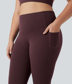Jupe-short de tennis courte 2-en-1 gainante taille haute avec poches