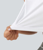 Débardeur yoga crop top SoftlyZero™ Airy col V toucher frais, protection solaire UPF50+