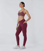 Patitoff™ 2.0 Legging Yoga Résistant Poils d'Animaux Taille Haute Croisée Poches Latérales