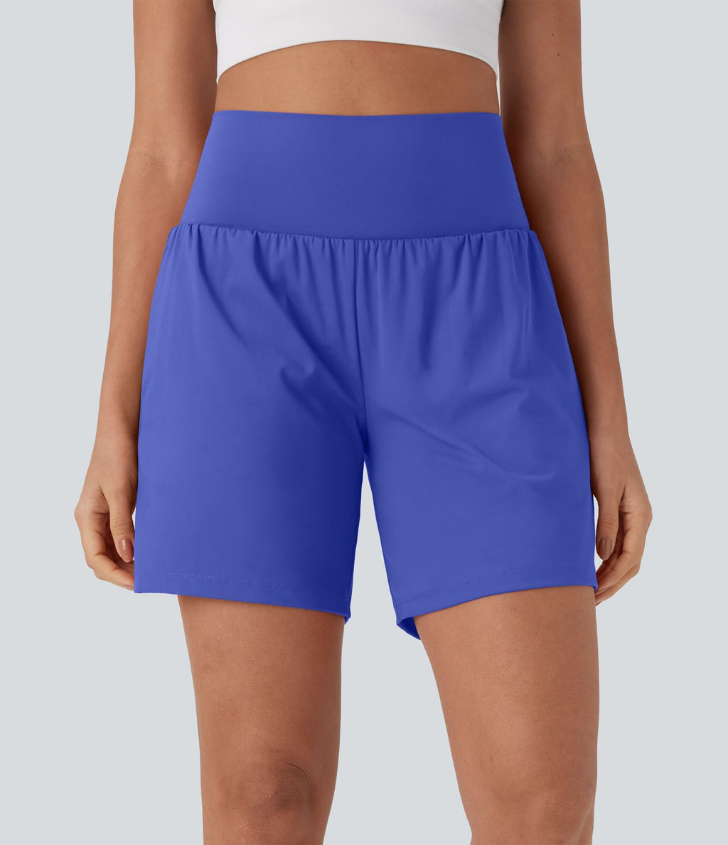 Short de yoga SoftlyZero™ Airy 2-en-1 taille très haute avec poches et effet frais InstantCool 17,5 cm