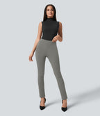 Pantalon de travail 7/8 gainant taille haute avec ourlet ajustable Halara Flex™