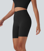 Pantalon large fluide décontracté gainant taille haute avec poches
