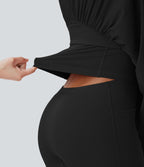 Robe de yoga courte 2-en-1 dos nu à séchage rapide Breezeful™ avec poches latérales - Easy Peasy Edition