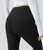Pantalon de yoga bootcut gainant taille haute extra chaud Halara UltraSculpt™ avec poches